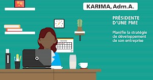 Les 1001 visages des Adm.A. | Karima, Adm.A., C.M.C., présidente d'une PME