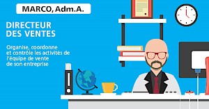 Les 1001 visages des Adm.A. | Marco, Adm.A., directeur des ventes