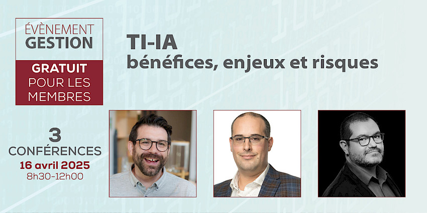 Webinaire évènement - TI-IA : bénéfices, enjeux et risques
